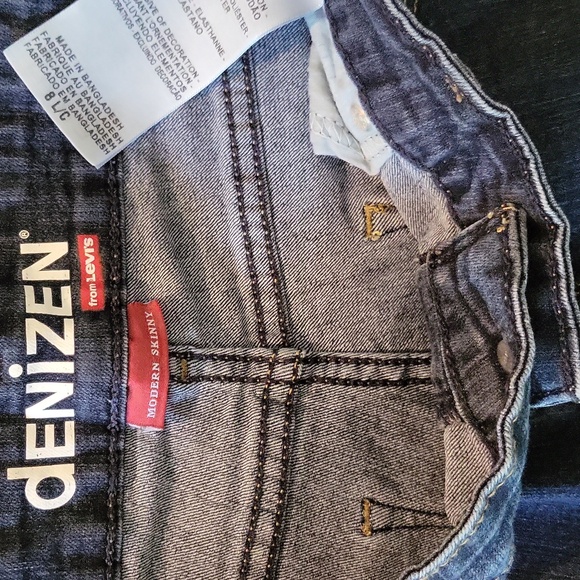 VINTAGE Denizen From LEVI'S Modern Skinny Dark Blue Wash Jeans👖 - Picture 6 of 6